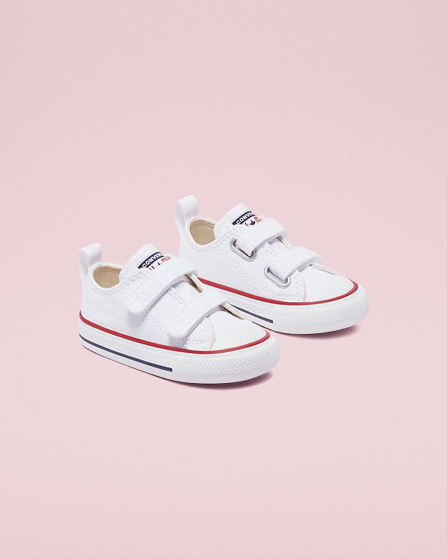 Tenis Converse Chuck Taylor All Star Easy-On Cano Baixo Menina Branco Vermelhas Escuro Azul Marinho | PT H040935